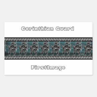 Sticker Rectangulaire Grec Black