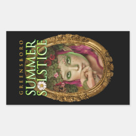 Sticker Rectangulaire Greensboro Summer Solstice Festival 2017 Souvenir