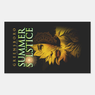 Sticker Rectangulaire Greensboro Summer Solstice Festival 2019 Souvenir