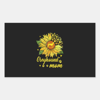 Sticker Rectangulaire Greyhound Maman Dog Lover