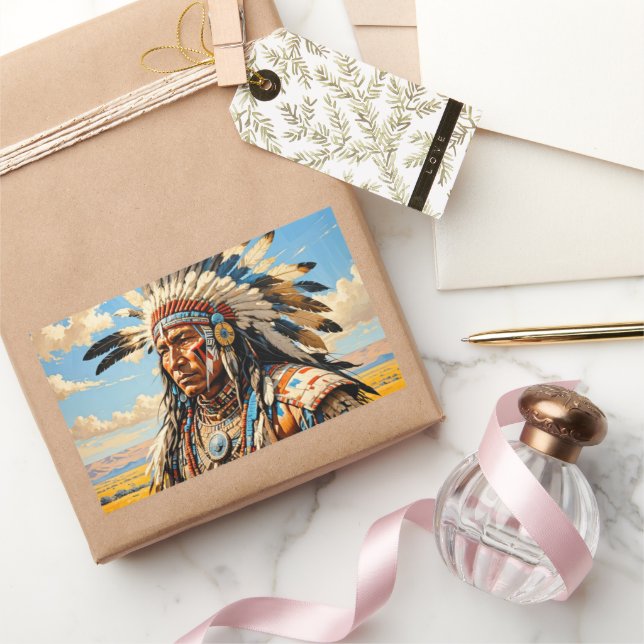 STICKER RECTANGULAIRE GUERRIERS 10 (Cadeaux)