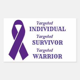 Sticker Rectangulaire Guerriers survivants de la sensibilisation des per