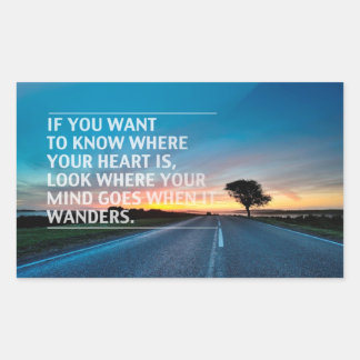 Sticker Rectangulaire Guillemets inspirants et motivants