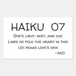 STICKER RECTANGULAIRE HAIKU 07