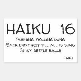 STICKER RECTANGULAIRE HAIKU 16