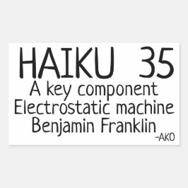 STICKER RECTANGULAIRE HAIKU 35