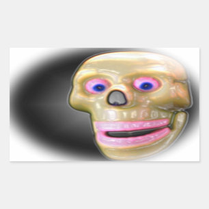 Sticker Rectangulaire Halloween couleur Éffrayante de grillage