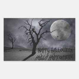 Sticker Rectangulaire Halloween paysager éffrayant