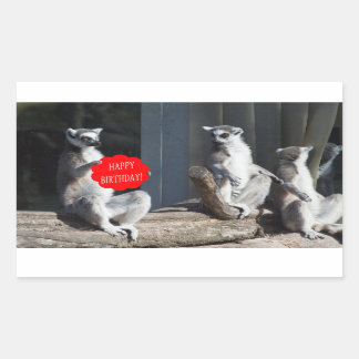 Sticker Rectangulaire Happy Birthday