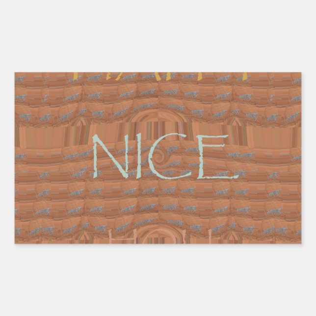 Sticker Rectangulaire Happy Holidays Zebra Art Print (Devant)