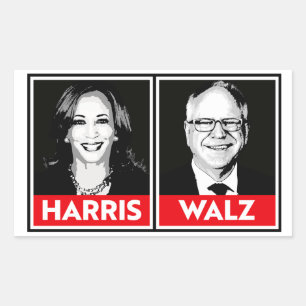 Sticker Rectangulaire Harris Walz 2024