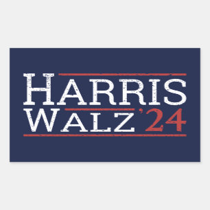 Sticker Rectangulaire Harris Walz Election 2024 I