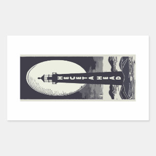Sticker Rectangulaire Heceta Head Phare Oregon Moon