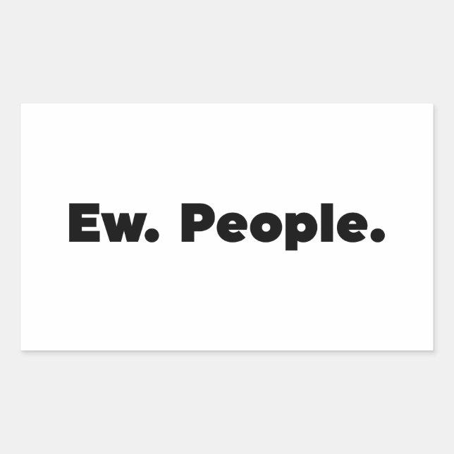 Sticker Rectangulaire Hein. Les gens. (Devant)