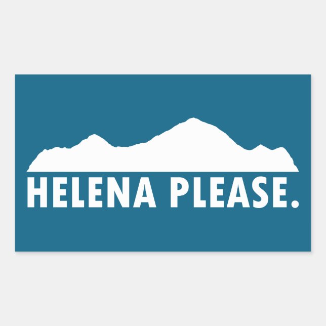 Sticker Rectangulaire Helena Montana Merci (Devant)