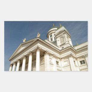 Sticker Rectangulaire Helsinki Finlande Tuomiokirkko - Cathédrale luthér