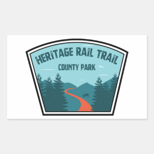 Sticker Rectangulaire Heritage Rail Trail County Park