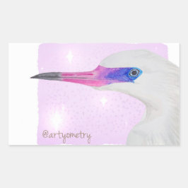 Sticker Rectangulaire Heron