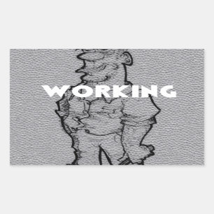 Sticker Rectangulaire Heures supplémentaires