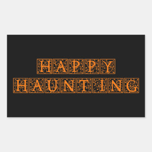 Sticker Rectangulaire Heureux
