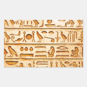 Sticker Rectangulaire hieroglyphics hiéroglyphes