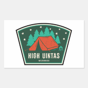 Sticker Rectangulaire High Uintas Wilderness Utah Camping