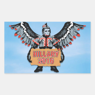 STICKER RECTANGULAIRE HILLARY ET L'ARMÉE DES SINGES VOLONTAIRES