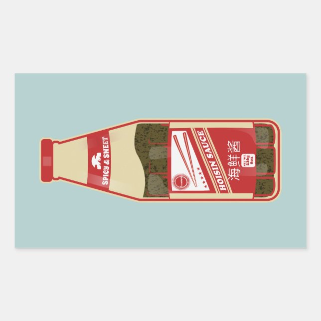 Sticker Rectangulaire Hoisin Sauce Cantonais (Devant)