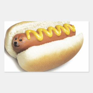 Sticker Rectangulaire Hot Doge Meme