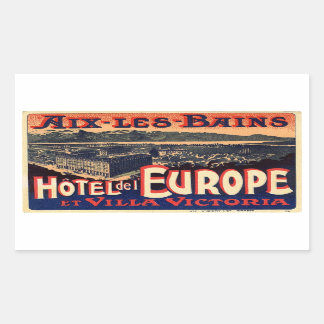 Sticker Rectangulaire Hôtel del Europe (Aix Les Bains)
