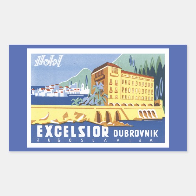 Sticker Rectangulaire Hotel Excelsior Dubrovnik (Devant)