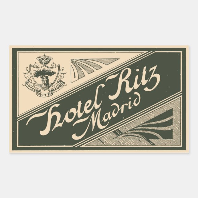 Sticker Rectangulaire Hotel Ritz (Madrid - Spain) (Devant)