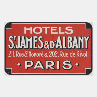 Sticker Rectangulaire Hôtel St james & d'Albaby (Paris France)
