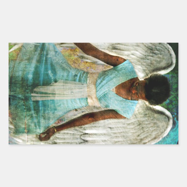 Sticker Rectangulaire Humble Ange (Devant)