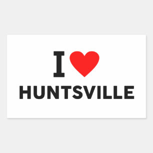 Sticker Rectangulaire Huntsville États-Unis amérique USA ville d'amour c