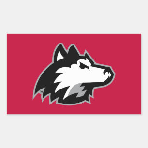 Sticker Rectangulaire Huskies du nord de l'Illinois