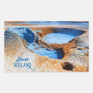 Sticker Rectangulaire Hverir, Islande