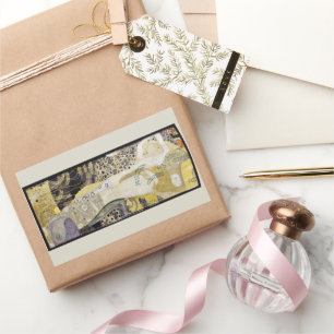 Sticker Rectangulaire Hydra (aka Water Serpents I) par Gustav Klimt