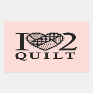 Sticker Rectangulaire I édredon du coeur 2 par FiberFlies