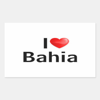 Sticker Rectangulaire I love Bahia