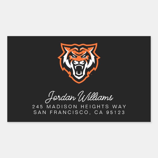 Sticker Rectangulaire Idaho State University Bengals Spirit Design (Devant)