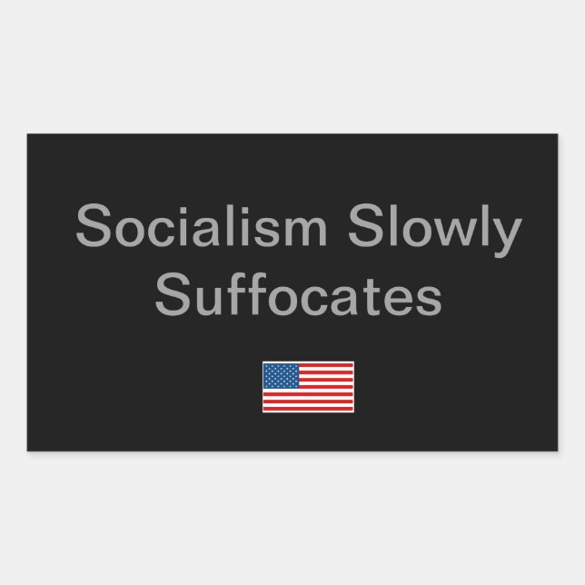Sticker Rectangulaire Idée simple pour la saison politique (Devant)