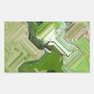 Sticker Rectangulaire Iguana verte