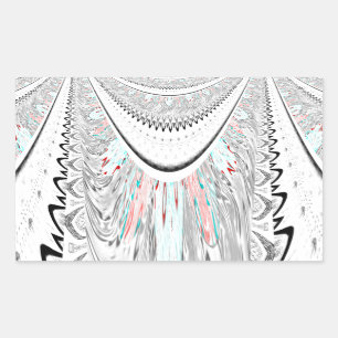 Sticker Rectangulaire Illustration vectorielle de couleur cygne douce et