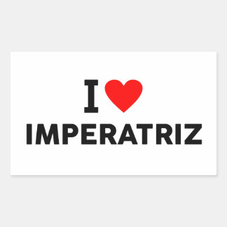 Sticker Rectangulaire Imperatriz Brésil ville d'amour cœur comme voyage