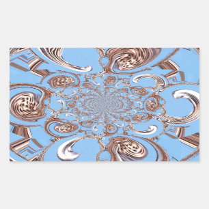 Sticker Rectangulaire Impression d'art Kaleidoscope vintage