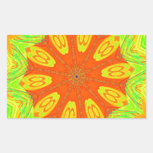 Sticker Rectangulaire Impression Motif Samba (Devant)