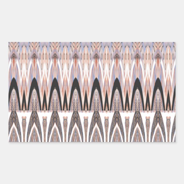Sticker Rectangulaire Imprimer l'art Motif Abstrait Extraordinaire (Devant)