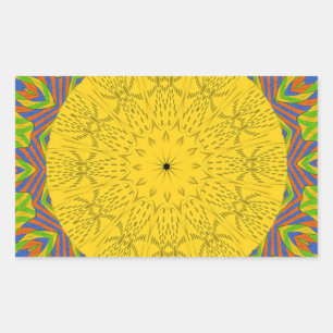 Sticker Rectangulaire Imprimerie d'art Motif égyptien