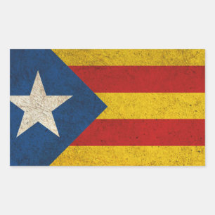 Sticker Rectangulaire Indépendance Catalogne Lliure Estelada